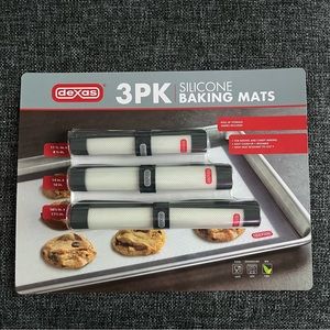 NWT Dexas 3-Pack Silicone Baking Mats